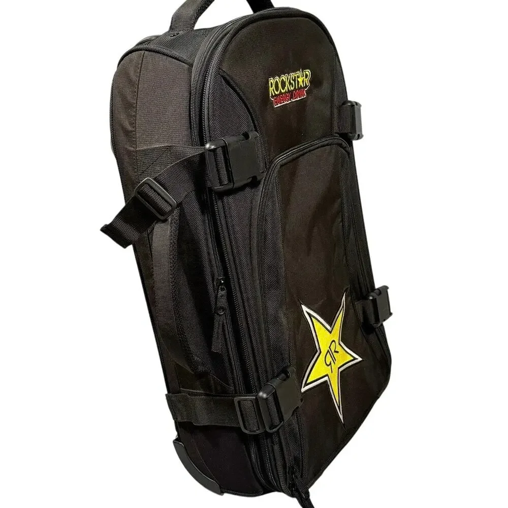 RARE Rockstar Energy Drink Travel Bag Suitcase Luggage w/Wheels